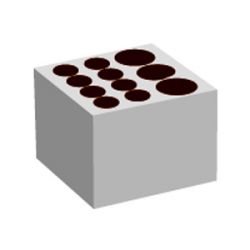 Deep block for disposable centrifuge tube(15mL x 8 + 50mL x 3)