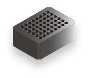Aluminum block for DTU/CTU-Mini/Neo (micro tube 0.2ml x 48) B-0648